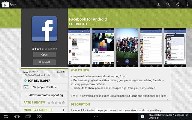 Press the home icon to return to standby mode.