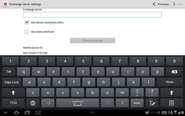 Press Use client certificate to turn the function on or off.