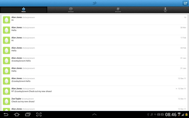 Press the home icon to return to standby mode.