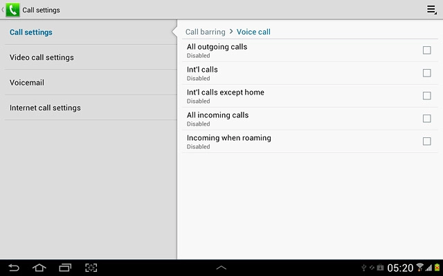Press the settings icon.