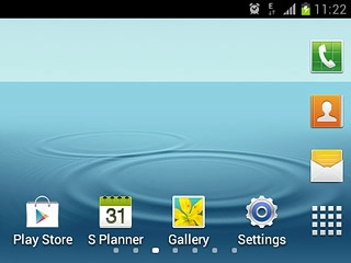 The alarm icon shows that the alarm is set.Further information:Set the alarm