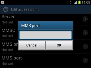 Key in 8080 and press OK.