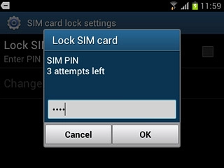 Key in your PIN and press OK.