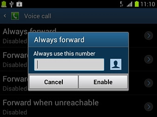 Key in +61414121121 and press Enable.