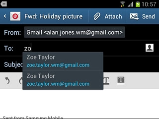 Press the required contact.