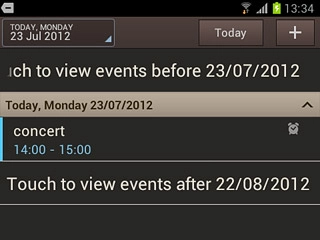 Press the required appointment to view the appointment details.