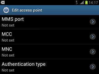 Press Authentication type.