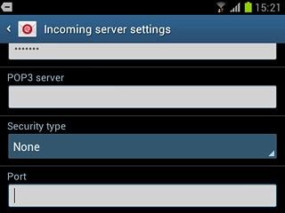 Press the field below Port and key in 110
