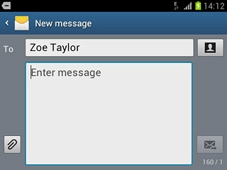 Press the attachment icon.Select one of the following options:Insert picture, go to 4a.Insert video clip, go to 4b.Insert audio file, go to 4c.