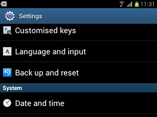 Press Date and time.