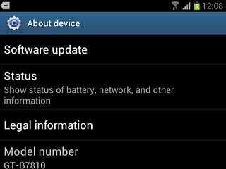 Press Software update.