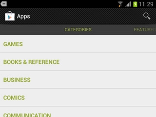 To search by category:Press CATEGORIES at the top of the display.Go to the required category.