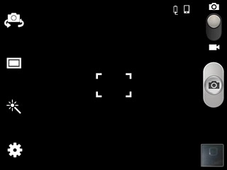 Press the camera settings icon.