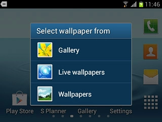 If you select Gallery:Go to the required folder.