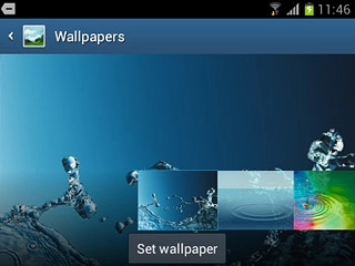 Press the required background image.