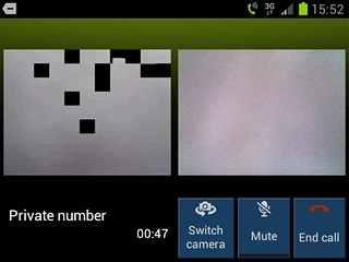 Press End call to end the call.