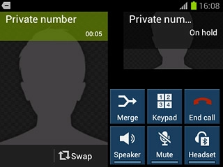 Make sure the call you want to end is active.Press End call.The active call is ended and the call on hold is automatically activated.