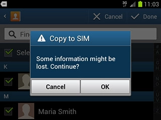 Press OK to confirm.
