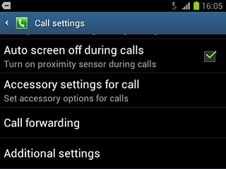 Press Additional settings.