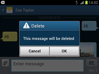 Press OK to confirm.