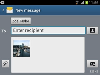 Press the send icon.