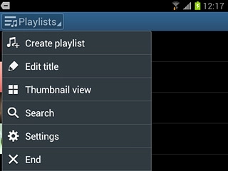 Press Create playlist.