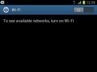 Press the indicator to turn on Wi-Fi.