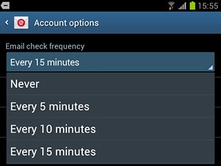 Press Never or the required period.