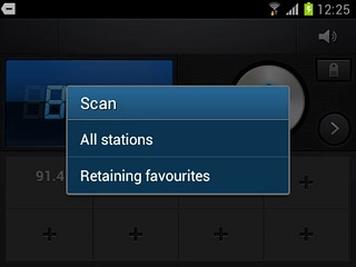 Press All stations or Retaining favourites.