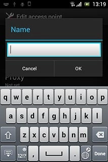 Key in Vodafone MMS and press OK.