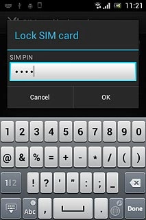 Key in your PIN and press OK.