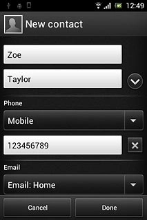 Press the picture icon above the name.