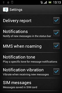 When the box next to the menu item is ticked (V), the function is turned on.
