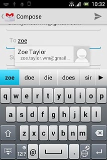 Key in the first letters of the required contact.Matching contacts are displayed.Press the required contact.