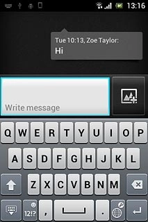 Press Write message.