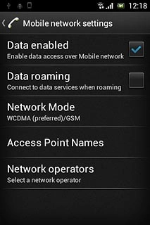 When the box next to the menu item is ticked (V), the function is turned on.