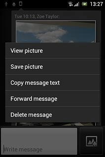 Press Delete message.