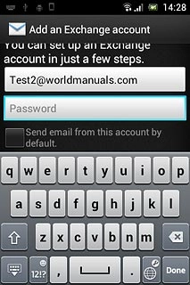 Press Password and key in your password.