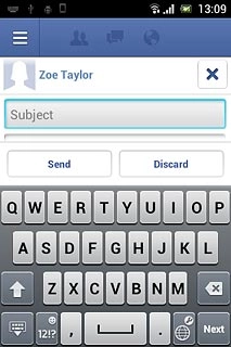 Press Subject and key in the required subject.