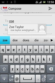Key in the first letters of the required contact.Matching contacts are displayed.Press the required contact.