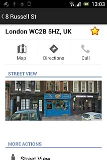 Press the favourite icon (a star) at the top of the display.