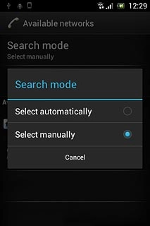 Press Select manually.