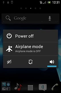 Press Airplane mode.