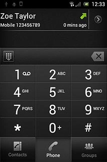 Press the required number.