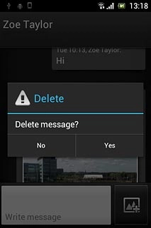 Press Yes to confirm.