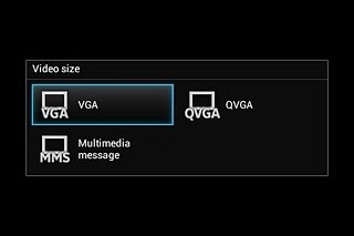Press the required setting.