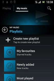 Press Create new playlist.