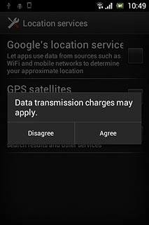 If you turn on the function:Press Agree.