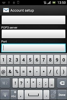 Press the field below Port and key in 110