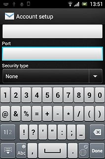 Press the drop down list below Security type.